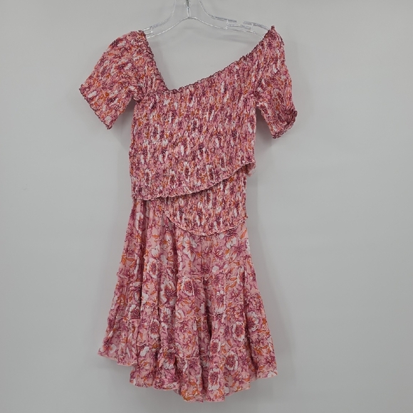 Poupette St. Barth Soledad Mini Dress Smocked Size M
